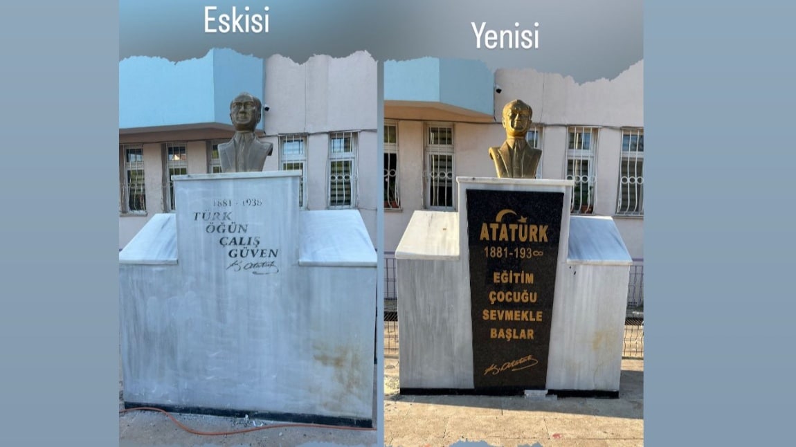 ATATÜRK BÜSTÜMÜZ YENİLENDİ